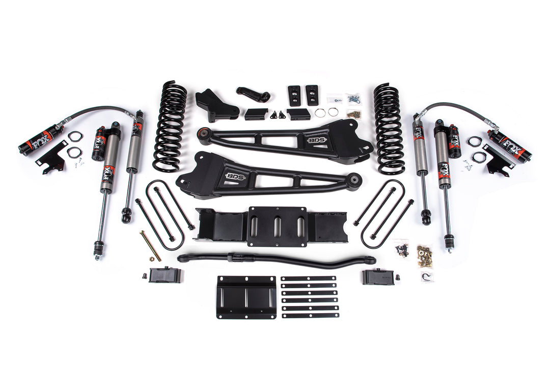 BDS Suspension 4 Inch Lift Kit w/ Radius Arm Ram 3500 2025-2027 4WD Diesel - 3 Inch Block Kit Without Overload / FOX 2.5 Performance Elite
