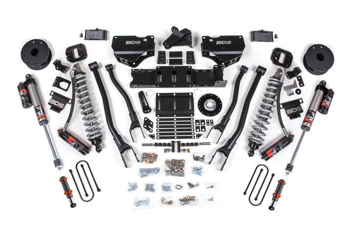 BDS Suspension 4 Inch Lift Kit w/ 4-Link Extended Travel Ram 3500 2025-2027 4WD Diesel - Coil-Over/FOX 2.0 Hydro Bump Stop – FOX 2.5 Performance Elite – 3 Inch Block Kit with OE Air Assist