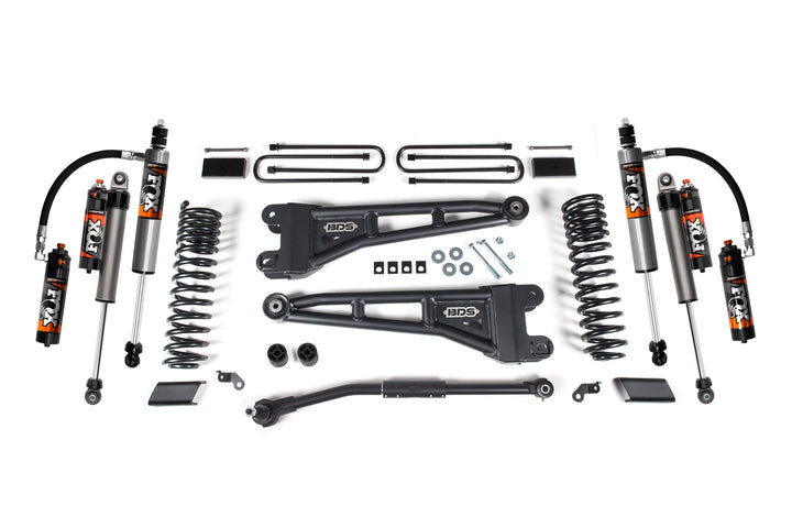 BDS Suspension 3 Inch Lift Kit w/ Radius Arm Ford F250/F350 Super Duty 2023-2026 4WD - FOX 2.5 Performance Elite