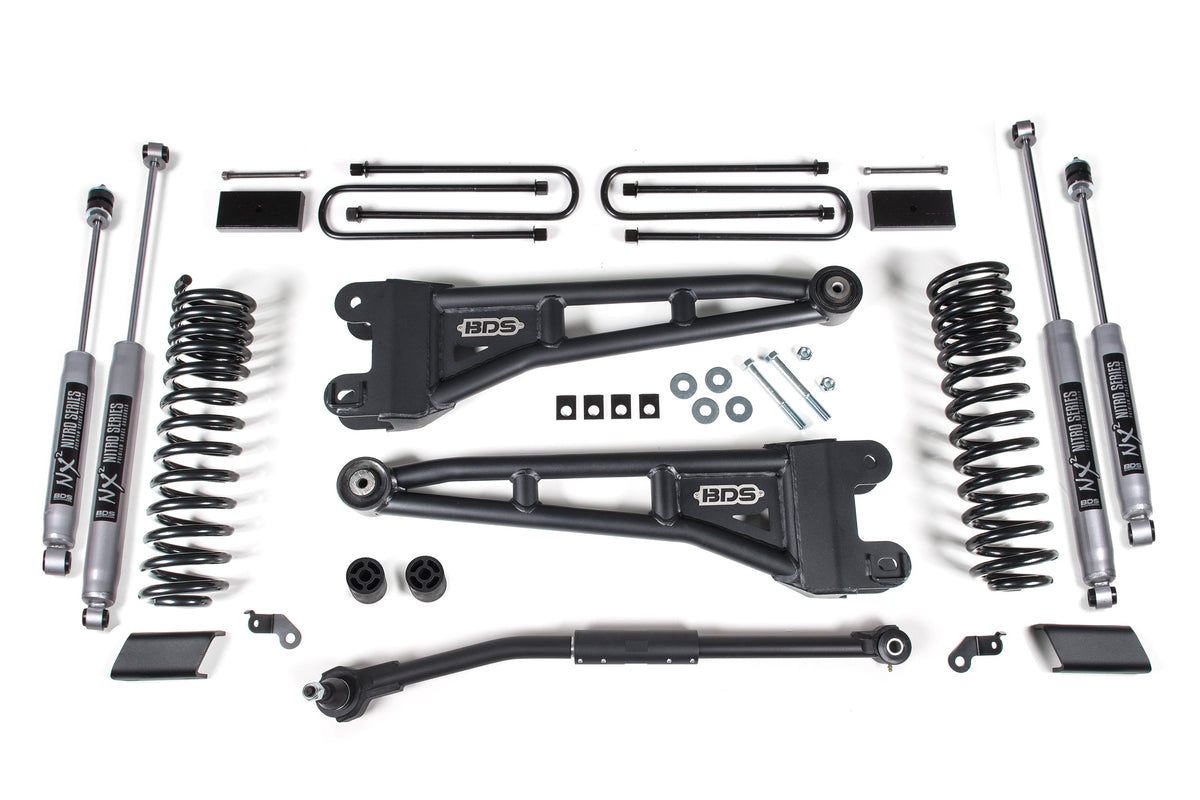 BDS Suspension 3 Inch Lift Kit w/ Radius Arm Ford F250/F350 Super Duty 2023-2026 4WD - NX2 Nitro Series