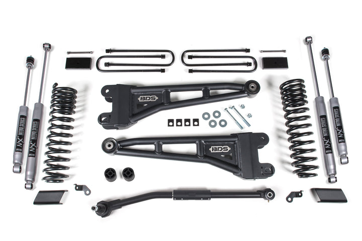 BDS Suspension 3 Inch Lift Kit w/ Radius Arm Ford F250/F350 Super Duty 2023-2026 4WD - NX2 Nitro Series