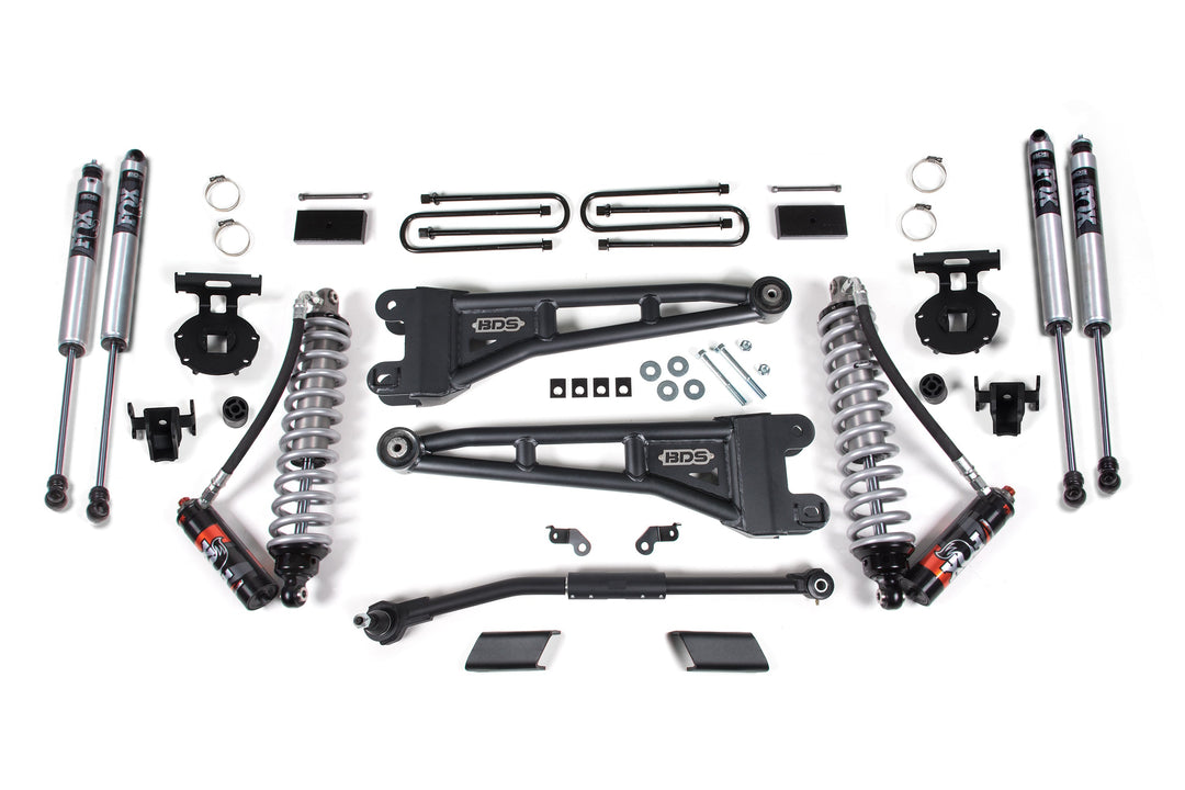 BDS Suspension 3 Inch Lift Kit w/ Radius Arm FOX 2.5 Coilover Conversion - Performance Elite Ford F250/F350 Super Duty 2023-2026 4WD - FOX 2.0 Performance Series