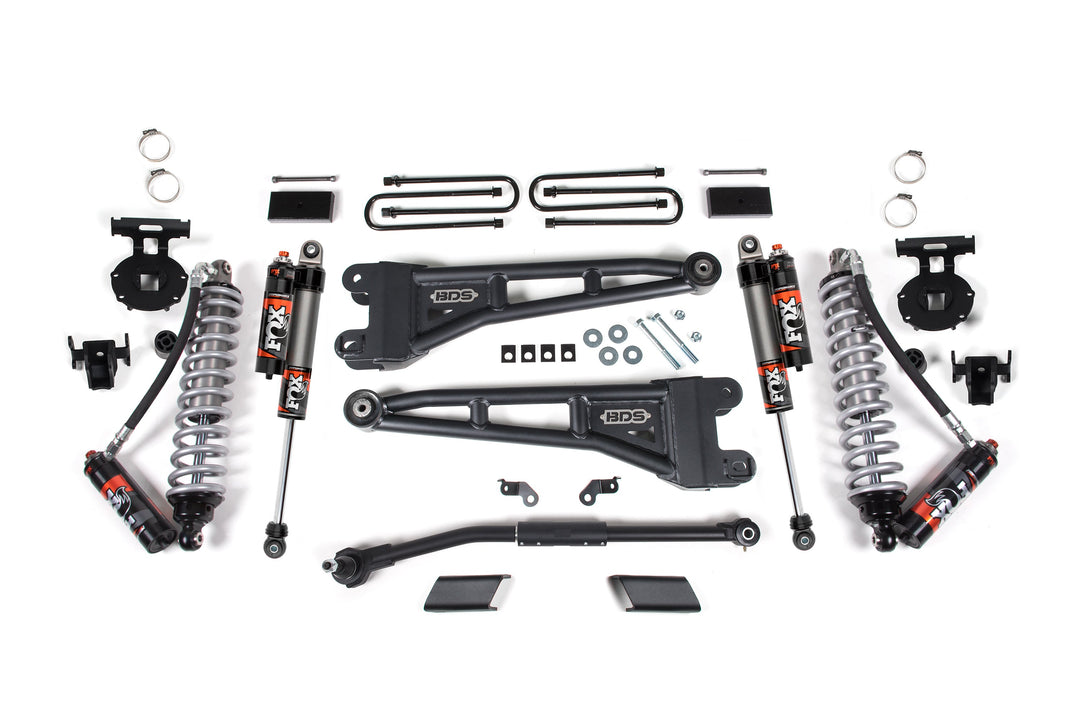 BDS Suspension 3 Inch Lift Kit w/ Radius Arm FOX 2.5 Coilover Conversion - Performance Elite Ford F250/F350 Super Duty 2023-2026 4WD - FOX 2.5 Performance Elite