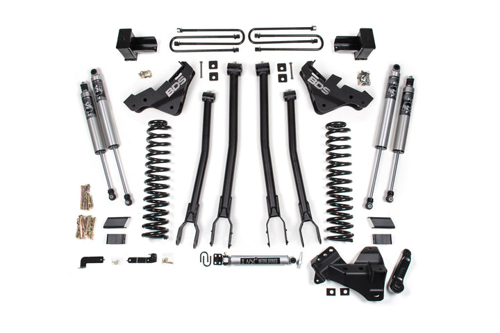 BDS Suspension 5 Inch Lift Kit w/ 4-Link Ford F350 Super Duty DRW 2023-2026 4WD Gas - FOX 2.5 Performance Series HTO
