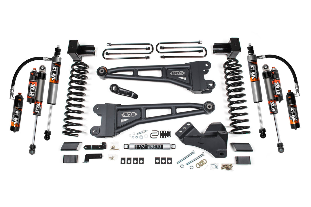 BDS Suspension 5 Inch Lift Kit w/ Radius Arm Ford F350 Super Duty DRW 2023-2026 4WD Diesel - FOX 2.5 Performance Elite