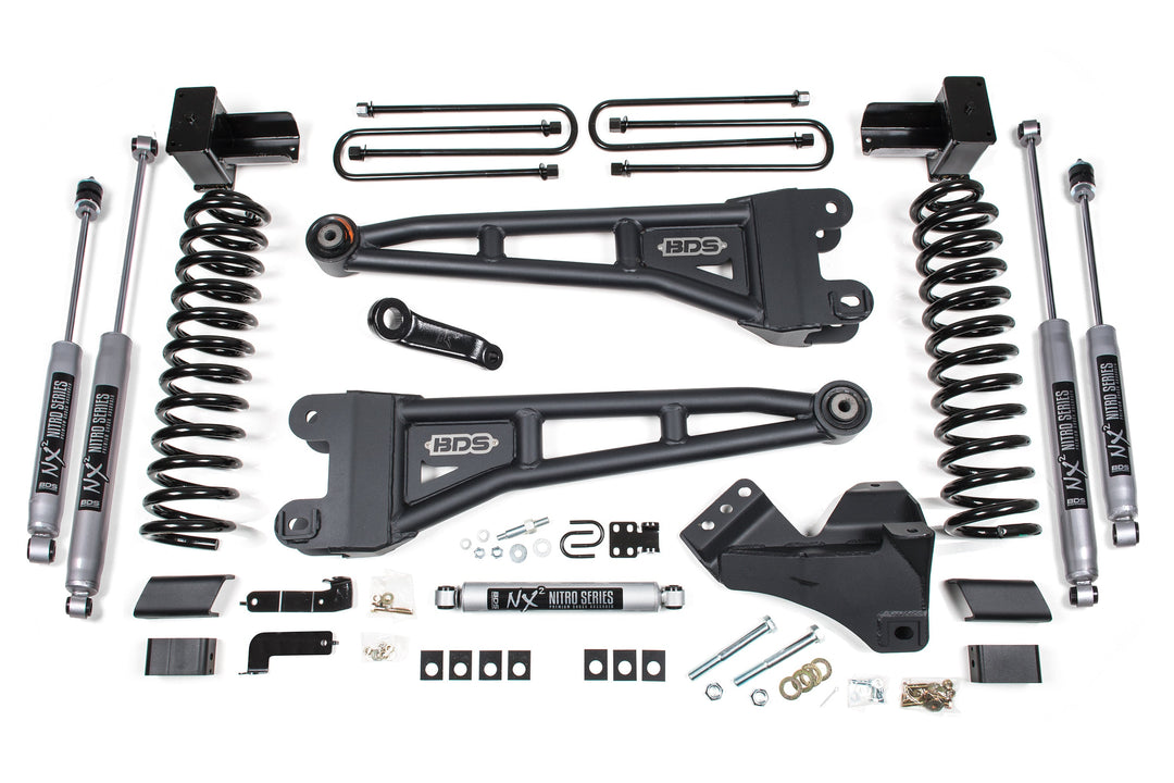 BDS Suspension 5 Inch Lift Kit w/ Radius Arm Ford F350 Super Duty DRW 2023-2026 4WD Diesel - NX2 Nitro Series