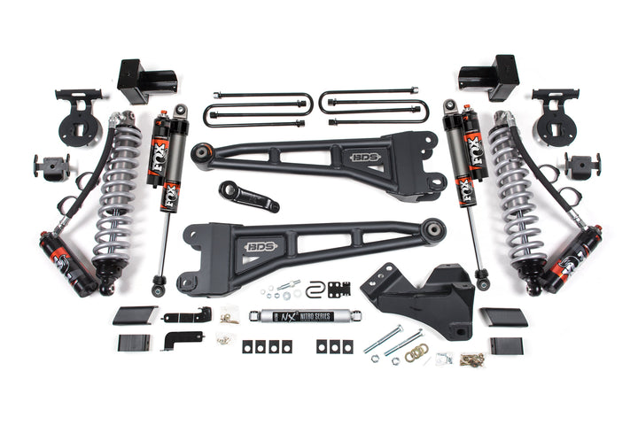 BDS Suspension 5 Inch Lift Kit w/ Radius Arm FOX 2.5 Performance Elite Coilover Conversion Ford F350 Super Duty DRW 2023-2026 4WD Diesel - FOX 2.5 Performance Elite
