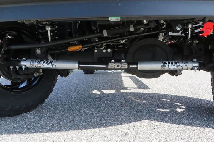 BDS Suspension Dual Steering Stabilizer Kit w/ FOX 2.0 Performance Shocks T-Style Steering Ram 2500 2014-2018 and 3500 2013-2018 4WD