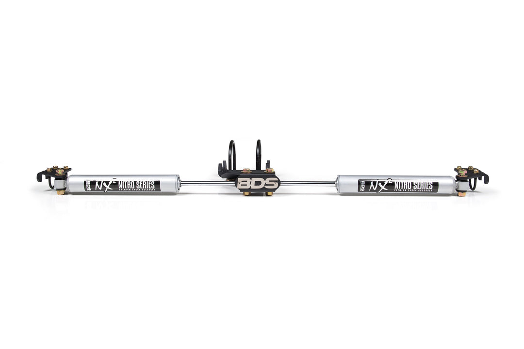 BDS Suspension Dual Steering Stabilizer Kit w/ NX2 Shocks Fits 2.5-9 Inch Lift Ford F250/F350 Super Duty 2005-2026 4WD