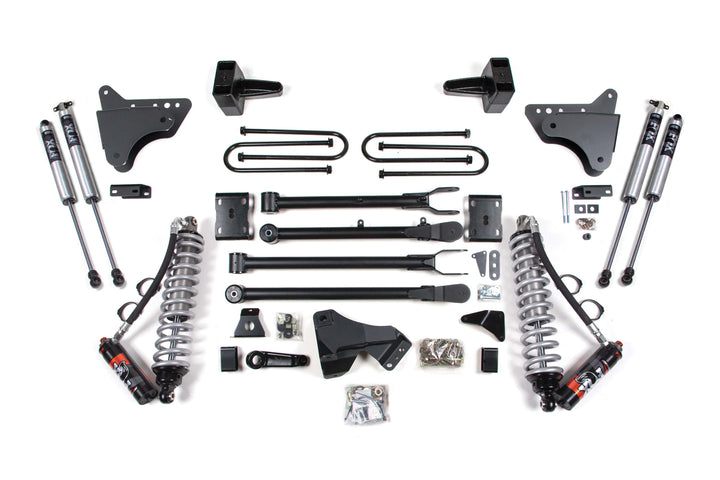 BDS Suspension 4 Inch Lift Kit w/ 4-Link FOX 2.5 Performance Elite Coil-Over Conversion Ford F250/F350 Super Duty 2011-2016 4WD Diesel - Block Kit