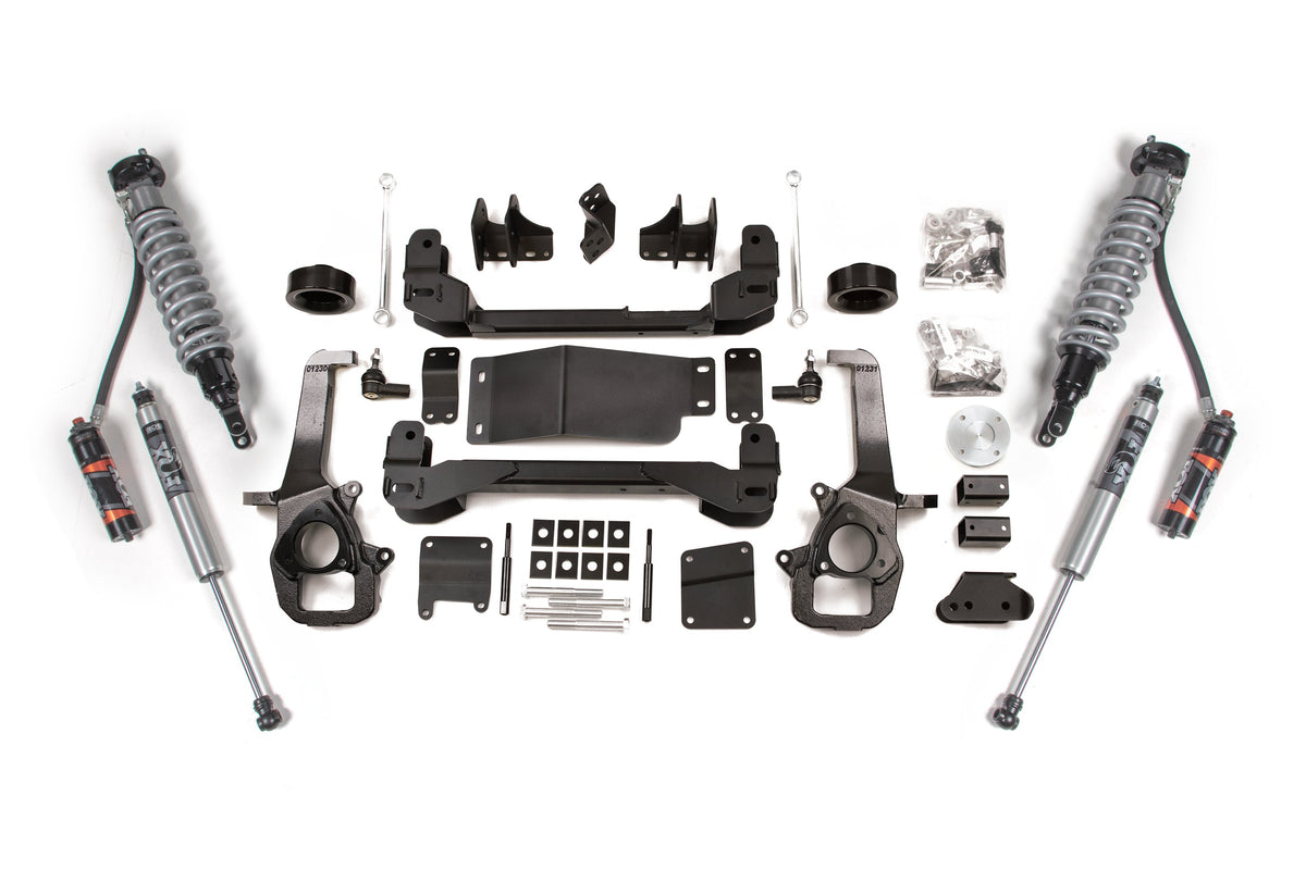 BDS Suspension 4 Inch Lift Kit FOX 2.5 Performance Elite Coil-Over Ram 1500 2012 4WD - 2 Inch Coil Spacer / FOX 2.0 Performance Series