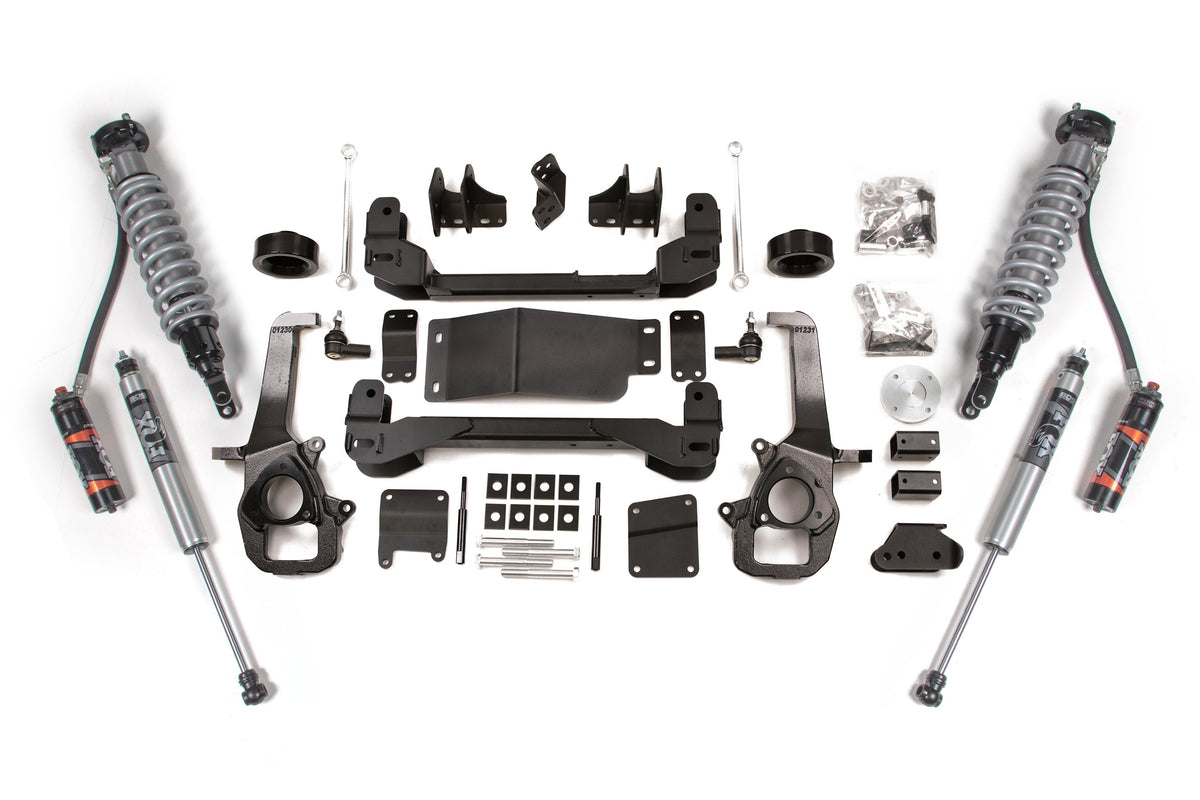 BDS Suspension 4 Inch Lift Kit FOX 2.5 Performance Elite Coilover Ram 1500 2013-2018 & Ram 1500 Classic 2019-2024 4WD - 2 Inch Coil Spacer / FOX 2.0 Performance Series