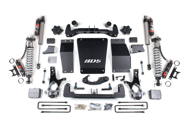 BDS Suspension 6 Inch Lift Kit FOX 2.5 Performance Elite Coilover Chevy Silverado or GMC Sierra 1500 2014-2018 4WD - Block Kit / FOX 2.5 Performance Elite / Cast Steel