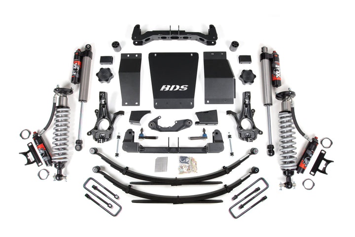BDS Suspension 6 Inch Lift Kit FOX 2.5 Performance Elite Coilover Chevy Silverado or GMC Sierra 1500 2014-2018 4WD - Leaf Springs / FOX 2.5 Performance Elite / Cast Steel