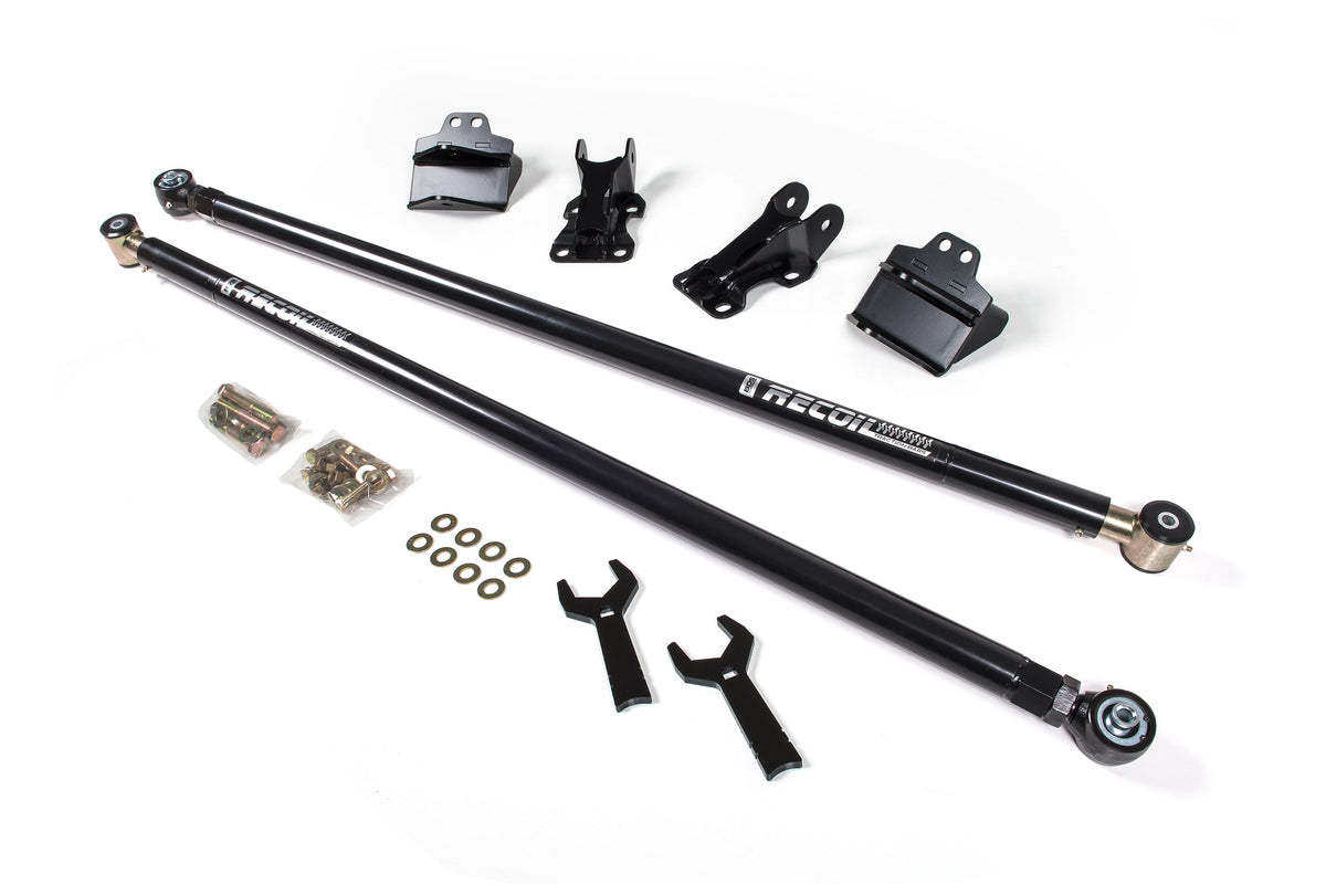 BDS Suspension Recoil Traction Bar Kit Chevy Silverado And GMC Sierra 2500 / 3500 HD 2020-2026 Long Bed