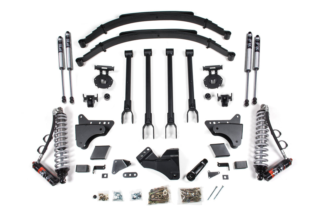 BDS Suspension 8 Inch Lift Kit 4-Link &amp; FOX 2.5 Performance Elite Coil-Over Conversion Ford F250/F350 Super Duty 2011-2016 4WD