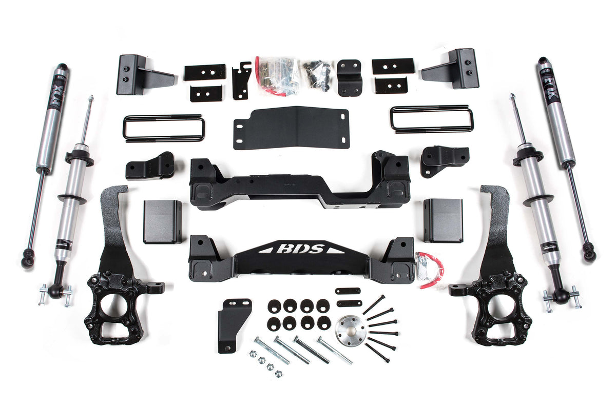 BDS Suspension 4 Inch Lift Kit FOX 2.0 IFP Strut Ford F150 2015-2020 4WD