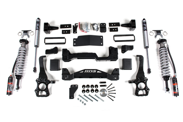 BDS Suspension 6 Inch Lift Kit FOX 2.5 Performance Elite Coil-Over Ford F150 2015-2020 4WD - FOX 2.0 Performance Series