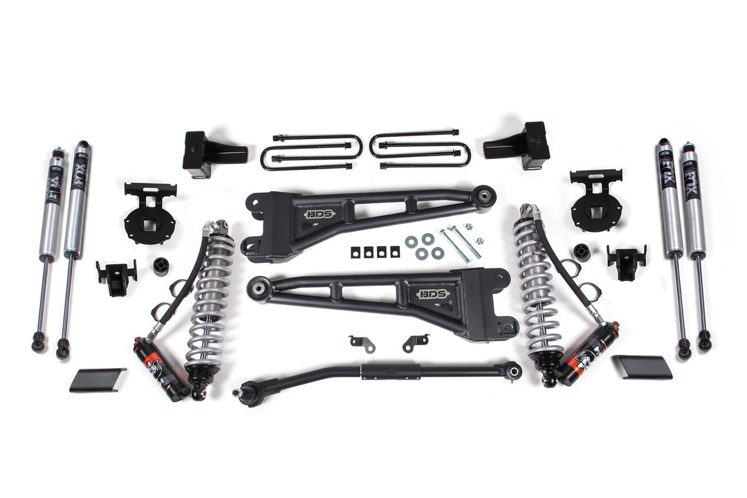 BDS Suspension 2.5 Inch Lift Kit w/ Radius Arm FOX 2.5 Performance Elite Coil-Over Conversion Ford F250/F350 Super Duty 2017-2019 4WD Diesel