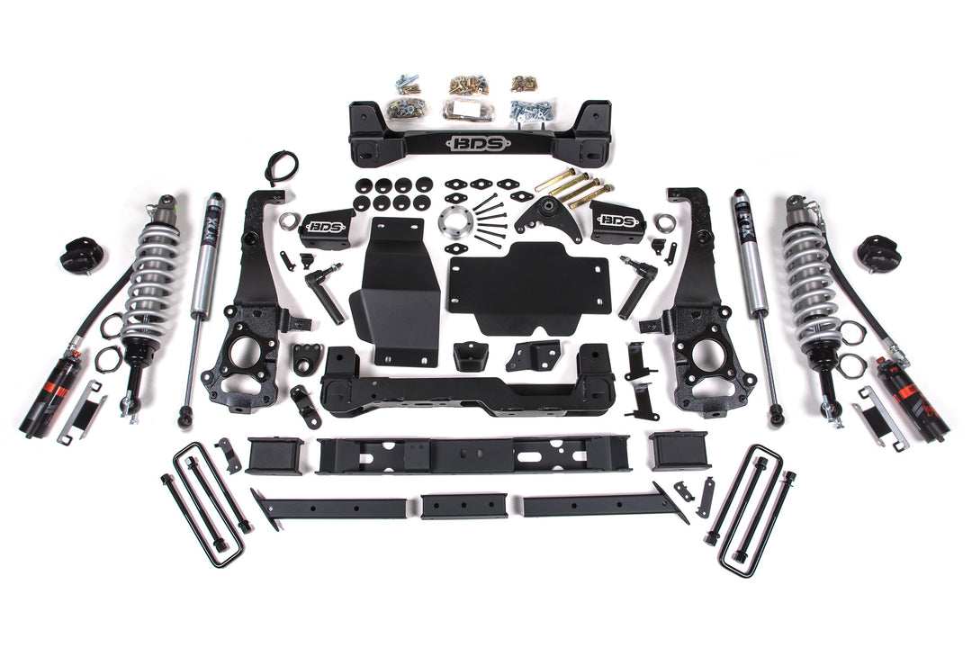 BDS Suspension 6 Inch Lift Kit FOX 2.5 Coil-Over Ford Ranger 2019-2023 4WD - Cast Aluminum