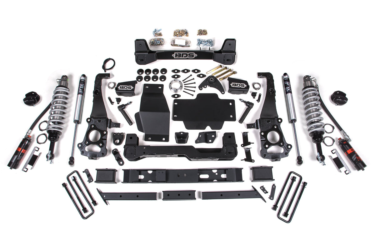 BDS Suspension 6 Inch Lift Kit FOX 2.5 Coil-Over Ford Ranger 2019-2023 4WD - Cast Aluminum