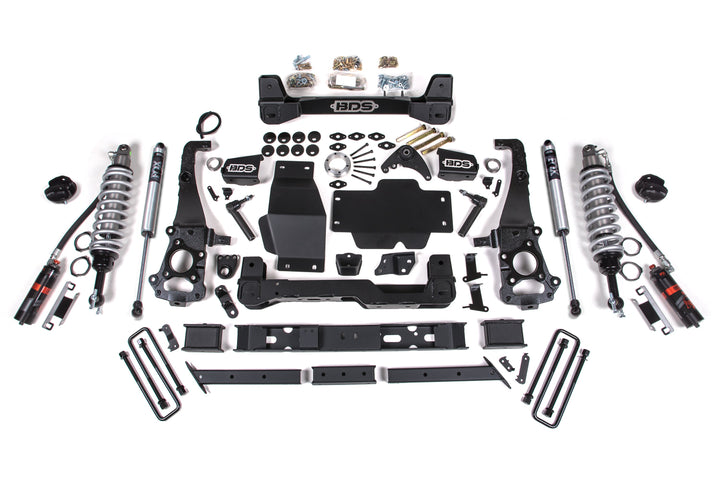 BDS Suspension 6 Inch Lift Kit FOX 2.5 Coil-Over Ford Ranger 2019-2023 4WD - Cast Aluminum