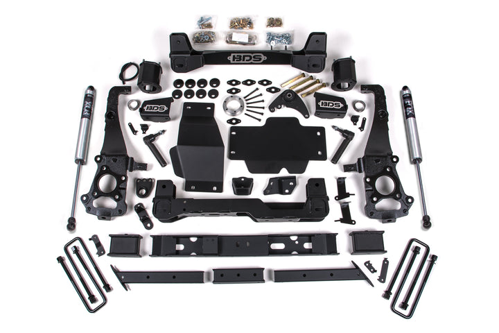 BDS Suspension 6 Inch Lift Kit Ford Ranger 2019-2023 4WD - FOX 2.0 Performance Series / Cast Aluminum