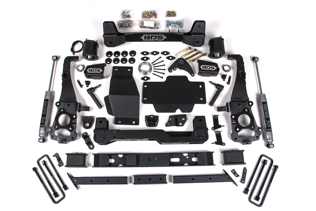 BDS Suspension 6 Inch Lift Kit Ford Ranger 2019-2023 4WD - NX2 Nitro Series / Cast Aluminum