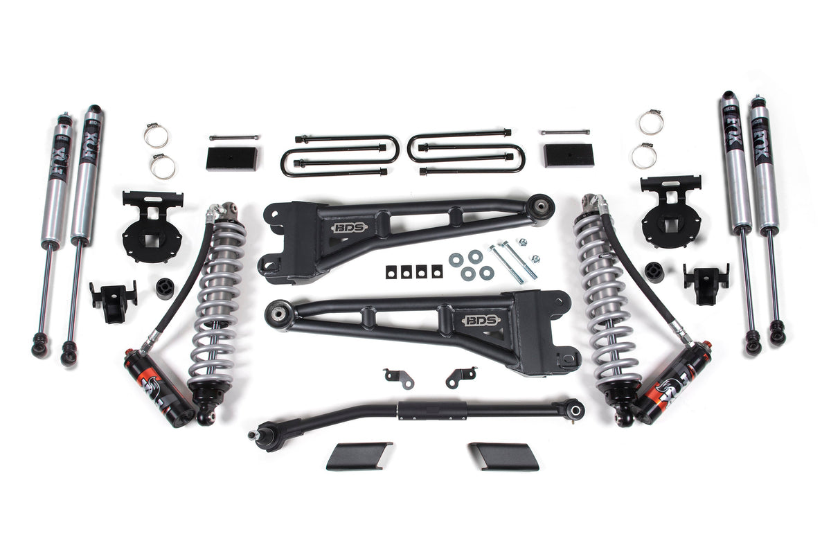 BDS Suspension 3 Inch Lift Kit w/ Radius Arm FOX 2.5 Performance Elite Coil-Over Conversion Ford F250/F350 Super Duty 2020-2022 4WD Diesel