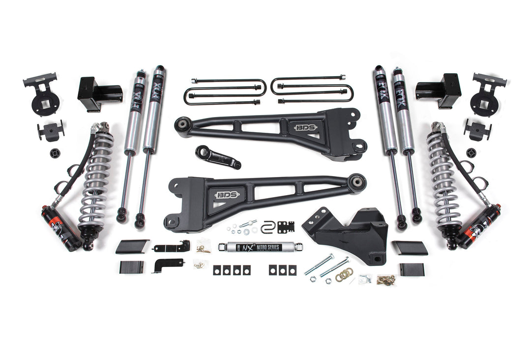 BDS Suspension 5 Inch Lift Kit w/ Radius Arm FOX 2.5 Performance Elite Coil-Over Conversion Ford F250/F350 Super Duty 2020-2022 4WD Diesel