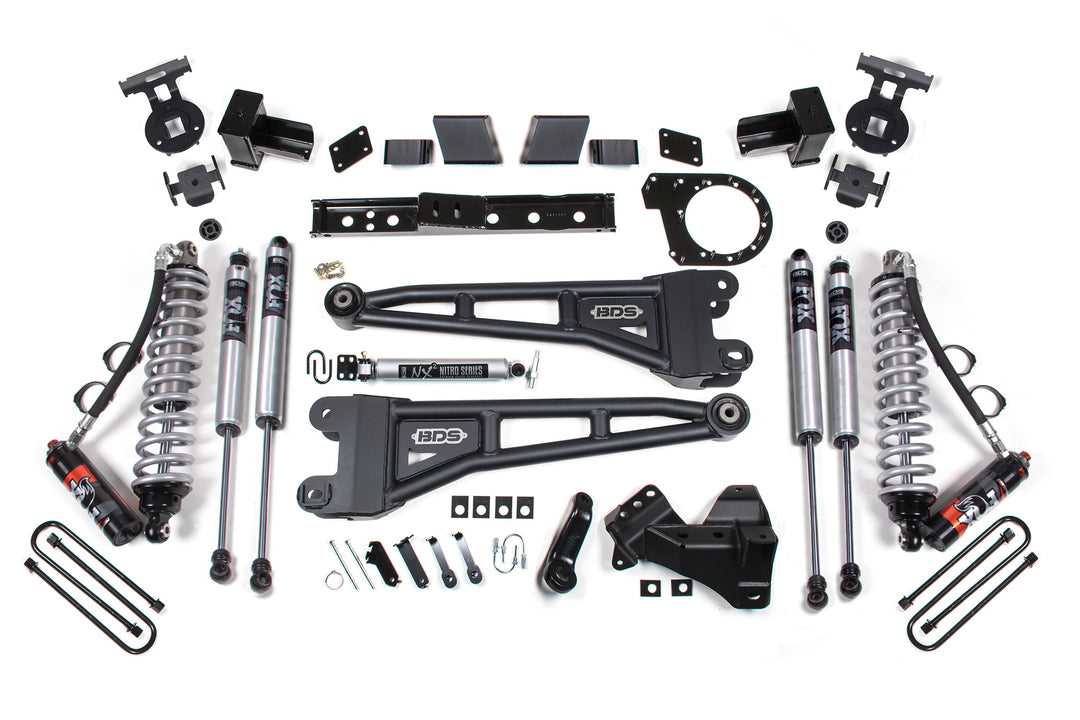 BDS Suspension 7 Inch Lift Kit w/ Radius Arm FOX 2.5 Performance Elite Coil-Over Conversion Ford F250/F350 Super Duty 2020-2022 4WD Diesel - Block Kit – FOX 2.0 Performance Series