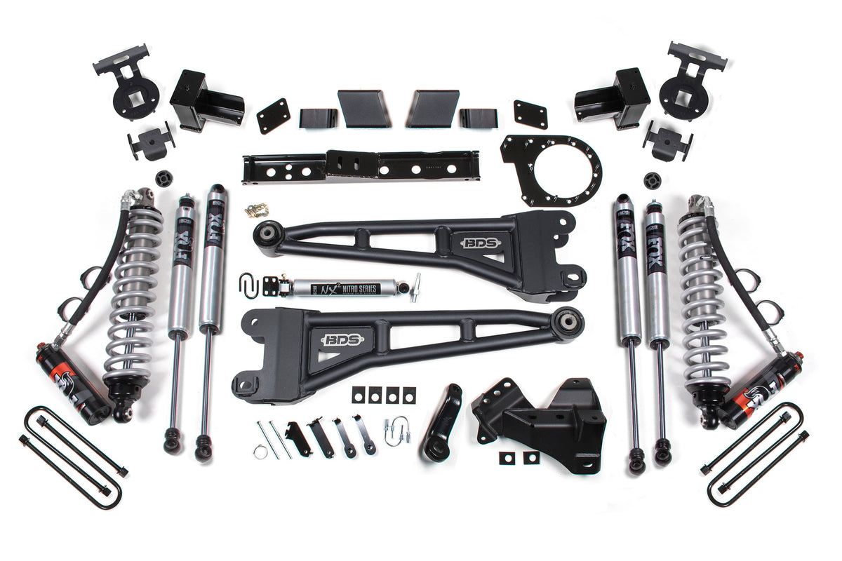 BDS Suspension 7 Inch Lift Kit w/ Radius Arm FOX 2.5 Performance Elite Coil-Over Conversion Ford F250/F350 Super Duty 2020-2022 4WD Diesel - Block Kit – FOX 2.0 Performance Series