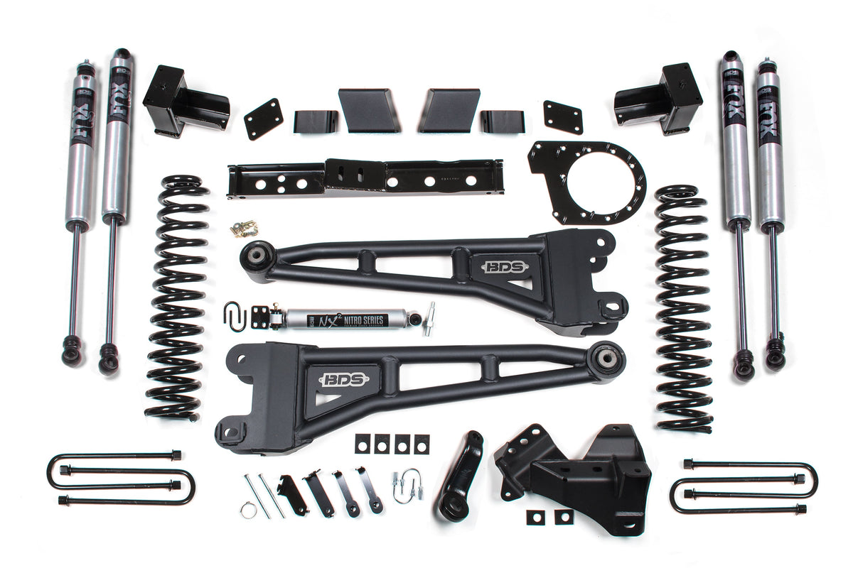 BDS Suspension 7 Inch Lift Kit w/ Radius Arm Ford F350 Super Duty DRW 2020-2022 4WD Diesel - FOX 2.0 Performance Series