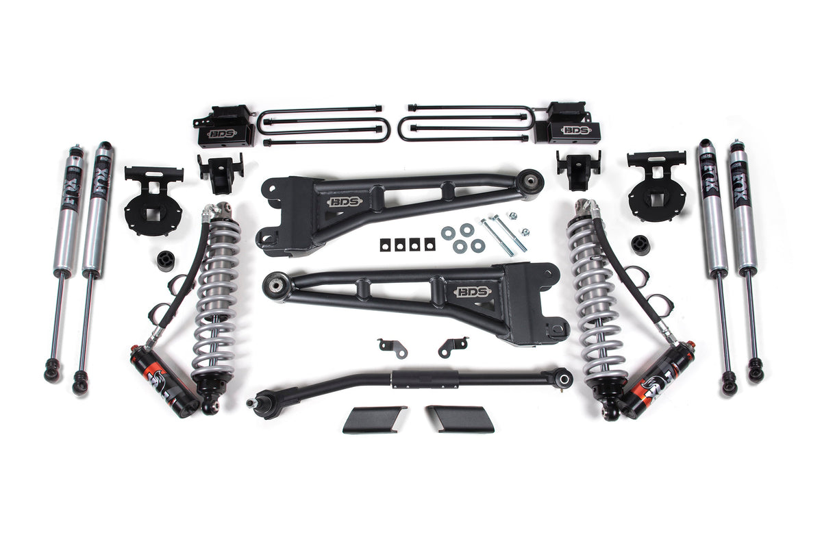 BDS Suspension 2.5 Inch Lift Kit w/ Radius Arm FOX 2.5 Performance Elite Coil-Over Conversion Ford F450 Super Duty 2020-2022 4WD
