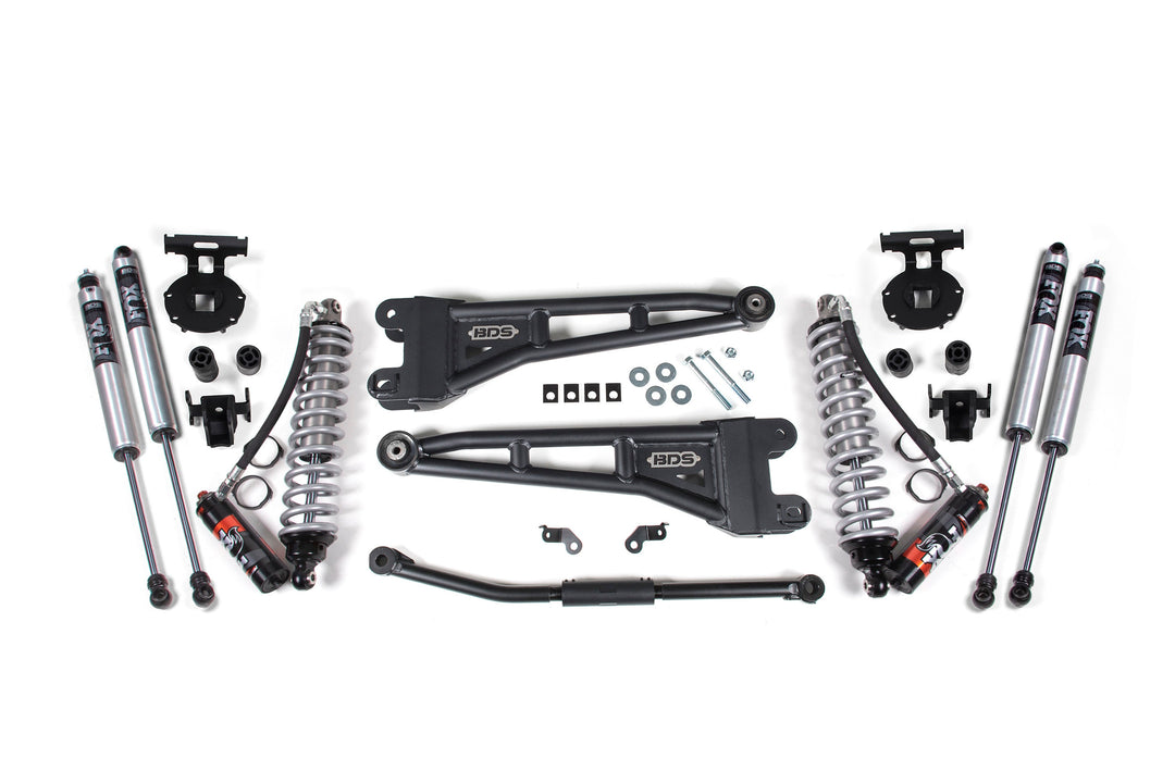 BDS Suspension 2.5 Inch Lift Kit w/ Radius Arm FOX 2.5 Performance Elite Coilover Conversion Ford F250/F350 Super Duty 2011-2016 4WD Diesel - No Block