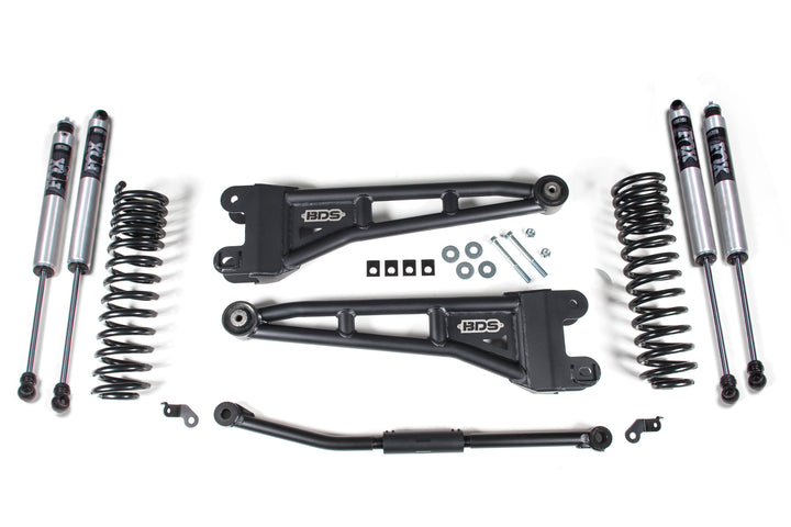 BDS Suspension 2.5 Inch Lift Kit w/ Radius Arm Ford F250/F350 Super Duty 2011-2016 4WD Diesel - No Block / FOX 2.0 Performance Series