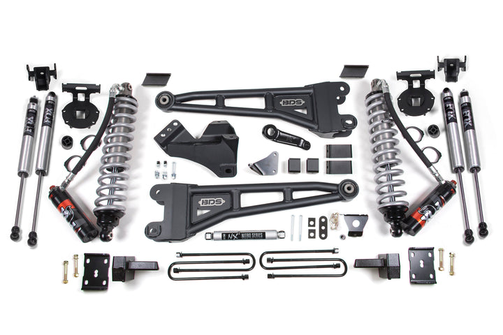 BDS Suspension 6 Inch Lift Kit w/ Radius Arm FOX 2.5 Performance Elite Coil-Over Conversion Ford F250/F350 Super Duty 2008-2010 4WD Diesel - Block Kit Without Factory Overload