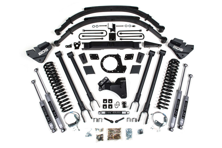 BDS Suspension 9 Inch (Gas) 8 Inch (Diesel) Lift Kit w/ 4-Link Ford F250/F350 Super Duty 2020-2022 4WD - NX2 Nitro Series