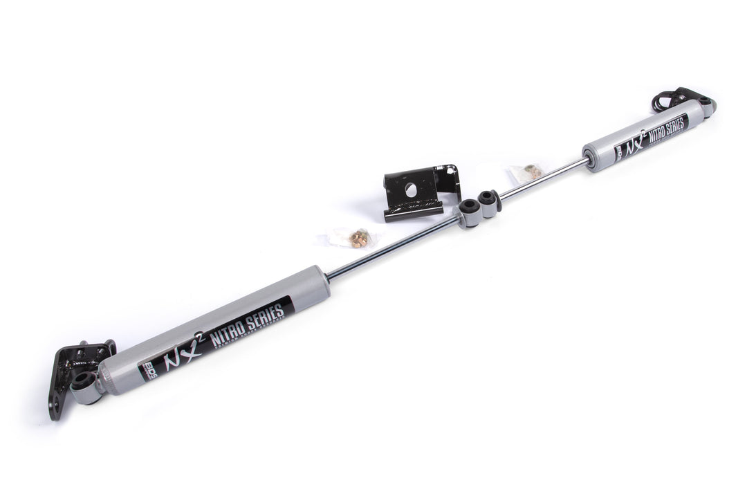 BDS Suspension Dual Steering Stabilizer Kit w/ NX2 Shocks Ford F150 2004-2008 4WD With BDS Replacement Struts