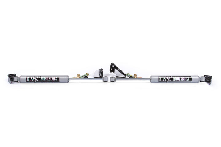BDS Suspension Dual Steering Stabilizer Kit w/ NX2 Shocks Ford F150 2004-2008 4WD With BDS Strut Spacers