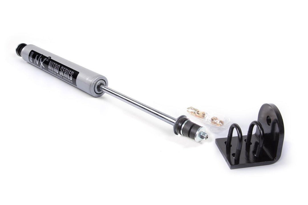 BDS Suspension Single Steering Stabilizer Kit w/ NX2 Shock Ford F150/Bronco 1980-1996 4WD With Quad Shocks