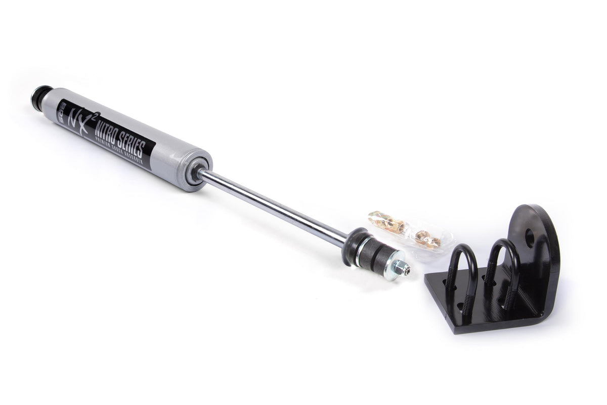 BDS Suspension Single Steering Stabilizer Kit w/ NX2 Shock Ford F150/Bronco 1980-1996 4WD With Quad Shocks