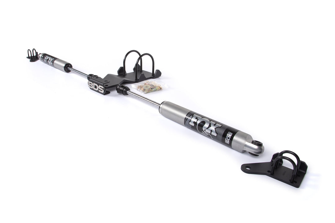 BDS Suspension Dual Steering Stabilizer Kit w/ FOX 2.0 Performance Shocks Fits 2.5-9 Inch Lift Ford F250/F350 Super Duty 2005-2026 4WD