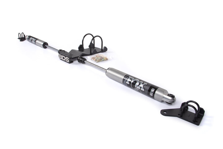 BDS Suspension Dual Steering Stabilizer Kit w/ FOX 2.0 Performance Shocks Fits 2.5-9 Inch Lift Ford F250/F350 Super Duty 2005-2026 4WD