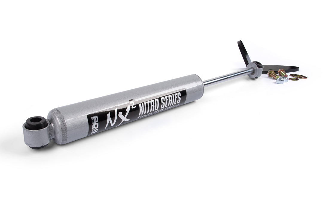 BDS Suspension Single Steering Stabilizer Kit w/ NX2 Shock Ford F250/F350 Super Duty 2011-2016 4WD