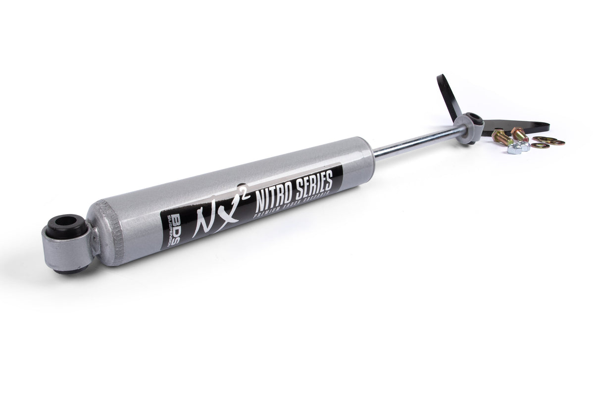 BDS Suspension Single Steering Stabilizer Kit w/ NX2 Shock Ford F250/F350 Super Duty 2011-2016 4WD