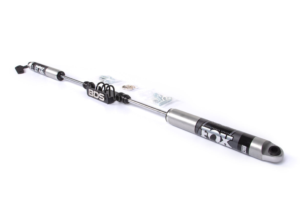 BDS Suspension Dual Steering Stabilizer Kit w/ FOX 2.0 Performance Shocks Ford F250/F350 Super Duty 1999-2004 4WD