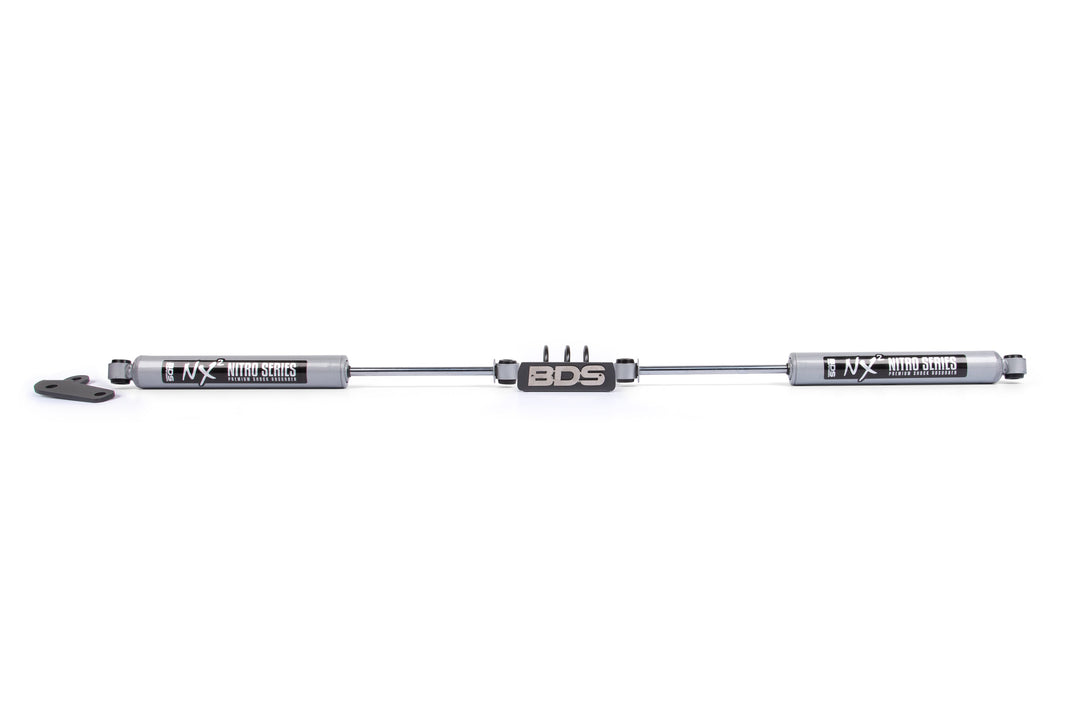 BDS Suspension Dual Steering Stabilizer Kit w/ NX2 Shocks Ford F250/F350 Super Duty 1999-2004 4WD