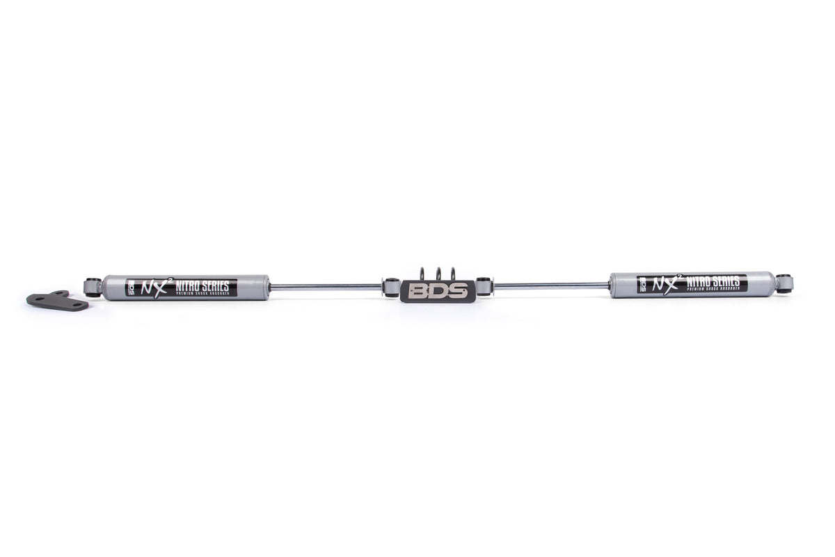 BDS Suspension Dual Steering Stabilizer Kit w/ NX2 Shocks Ford F250/F350 Super Duty 1999-2004 4WD
