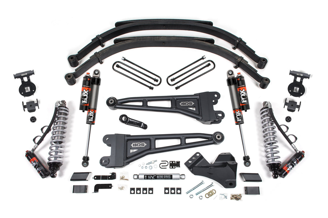 BDS Suspension 5 Inch Lift Kit w/ Radius Arm FOX 2.5 Performance Elite Coilover Ford F250/F350 Super Duty 2023-2026 4WD Diesel - Leaf Springs – FOX 2.5 Performance Elite